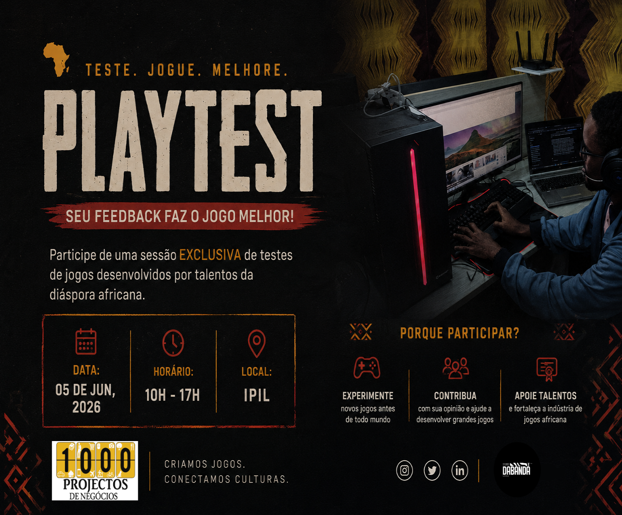 The Silence Of Cazenga: Playtest -  OPENDAY IPIL